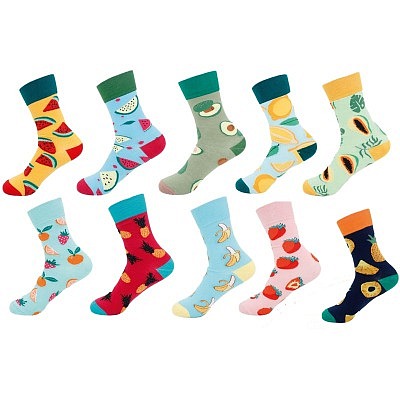 Damen Crazy Socks Früchte