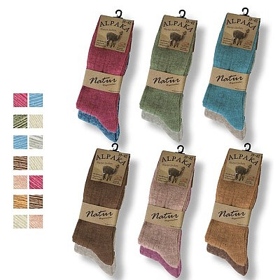 Alpaka Socken 'ganzjährig' - im 2er Pack