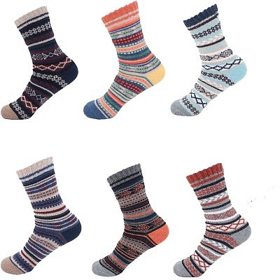 Men Wollsocken 'Bunt' - im 3er Pack