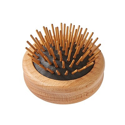 POP-UP BAGGY Haarbürste Buche geölt, Holzstifte