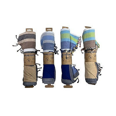 serviettes de plage "Fashion" avec du tissu éponge