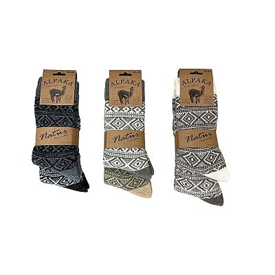 Socken Nordic Style mit Alpaka' - im 2er Pack