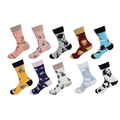 Damen Crazy Socks - Zoo Tiere