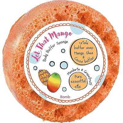 Let's that Mango Body Buffer Shower Sponge
