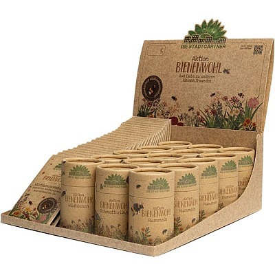 Tray Bienenwohl Saatgut, gefüllt