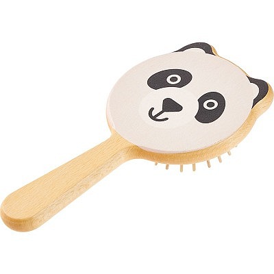 Kinder-Pneumatikbürste Buche / Farbdruck Panda