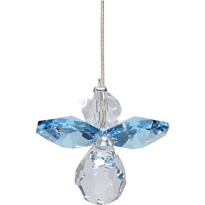 Crystal Engel klein Aquamarin