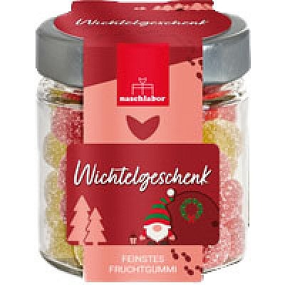Fruchtgummi im Glas - Wichtelgeschenk