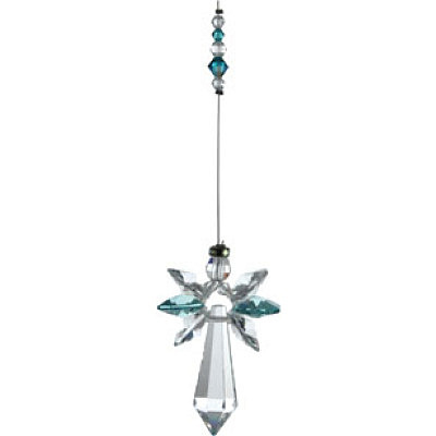 Crystal Engel gross Blauer Zirkon