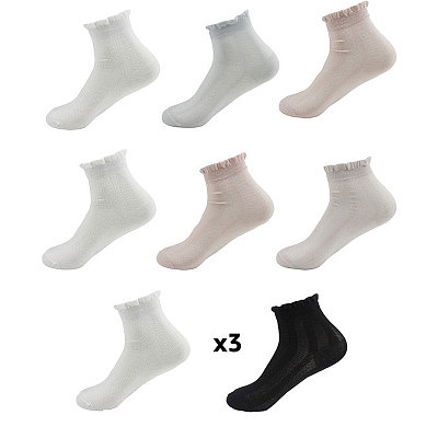 Damen Bambus Relax Socken "Wave" 3er Pack 