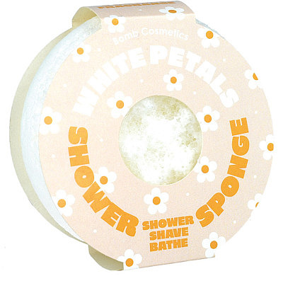 White Petals Body Buffer Shower Sponge