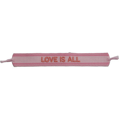 'Love is all' Bracelet en tricot