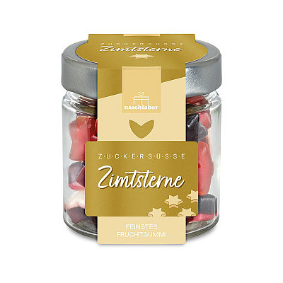 Fruchtgummi im Glas - Zimtsterne
