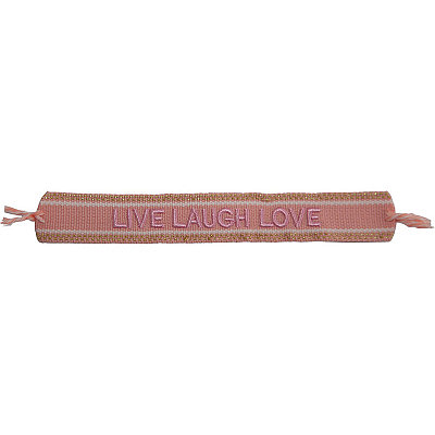 'Live Laugh Love' Bracelet en tricot