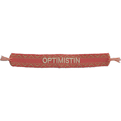 'Optimistin' Bracelet en tricot