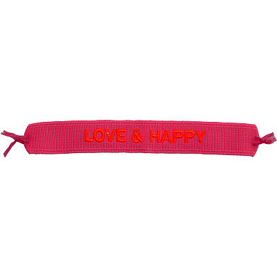 'Love & Happy' Bracelet en tricot