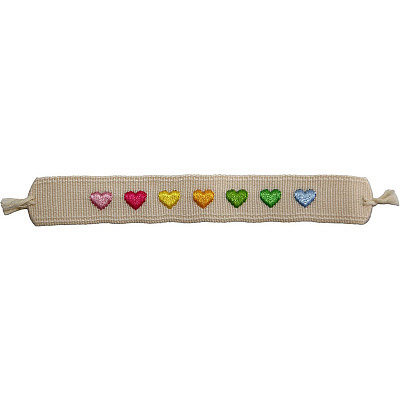 'cœurs' Bracelet en tricot