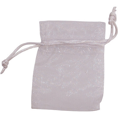 Organzasäcklein weiss/durchsichtig 7 x 10 cm