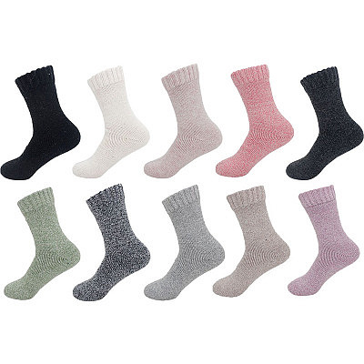 Damen Winter-Wollsocken 'Uni' - im 3er Pack