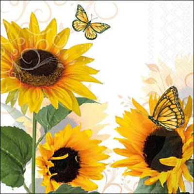 serviette de table "Tournesols"