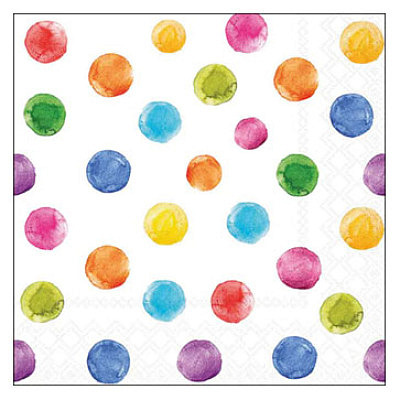 serviette de table "points colorés"